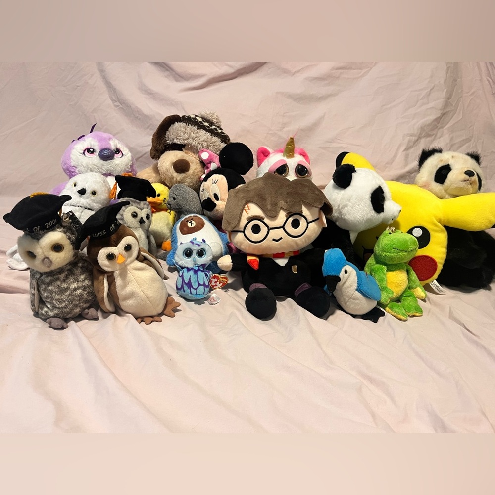 Beanie Baby, Harry Potter, BTS plush bundle